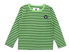Wood Wood top Kim pale green / navy stripes